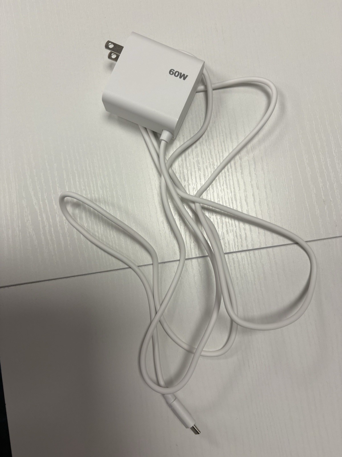 60W USB-C PD Fast Charger AC Adapter Laptop Charger Type-C Power Supply 20V 3A