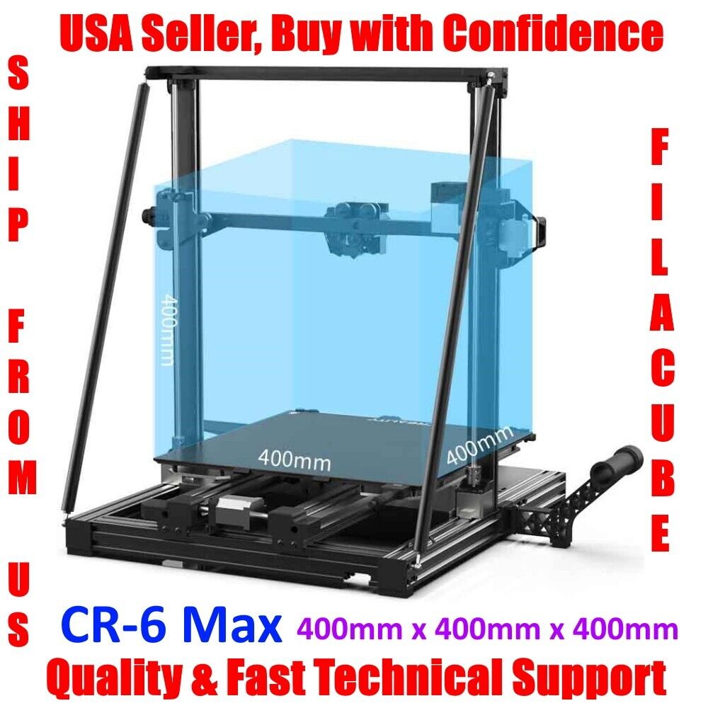 CREALITY CR-6 MAX 3D PRINTER - LARGE PRINT SIZE 400X400X400MM - Ship from Texas