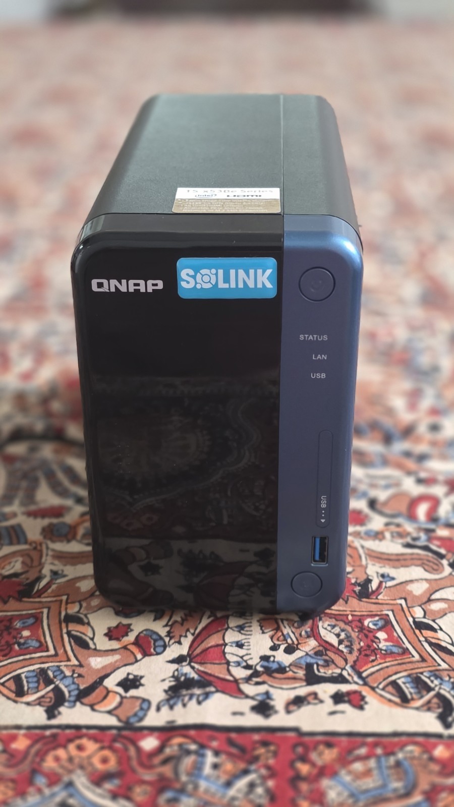 QNAP TS-253Be, 2-Bay NAS, 8GB Ram, 16 TB (2 × 8 TB Drives) ,PSU cable, RJ45 