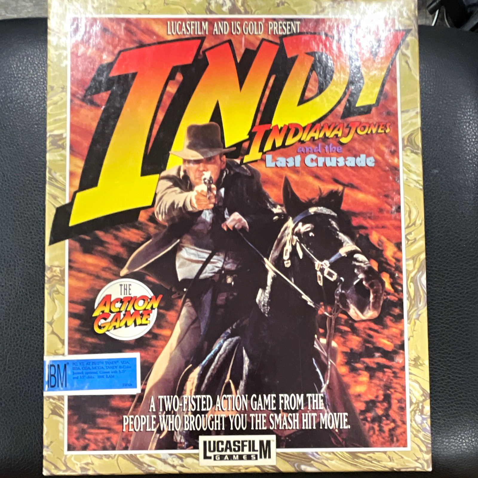 Lucasfilm Games Indiana Jones Last Crusade: The Action Game IBM PC 5.25" Floppy