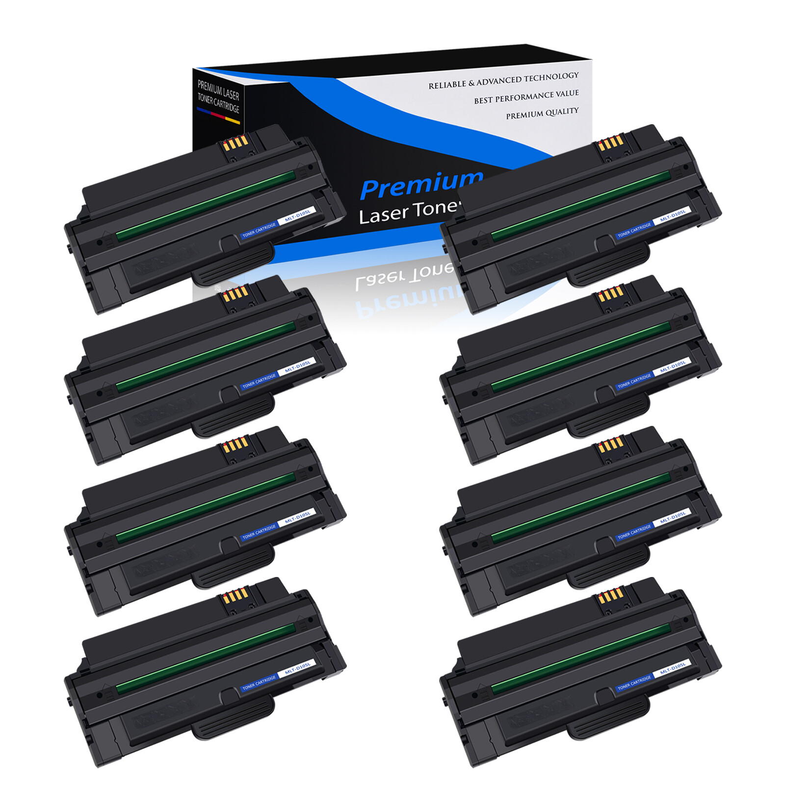 8PK MLT-D105L Toner Cartridge For Samsung SCX-4600 SCX-4623 SCX-4623F SCX-462