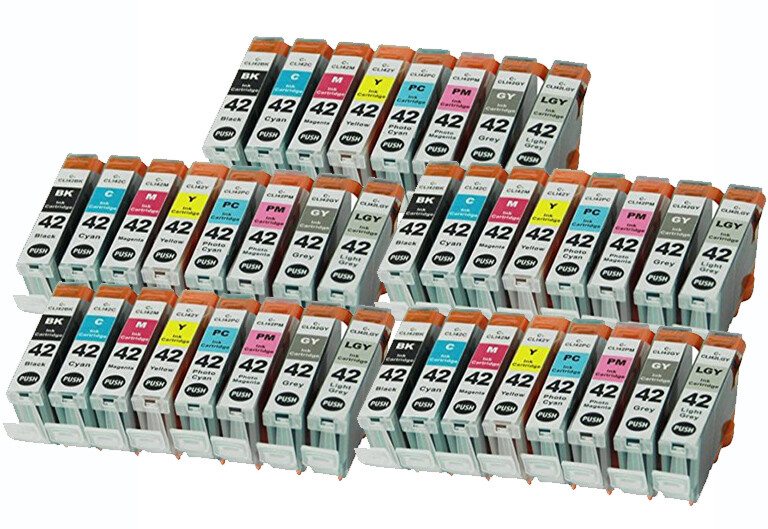 40 Pack Ink Cartridge w/ LED chip compatible for CLI-42 Canon Pro-100 Pro-100S
