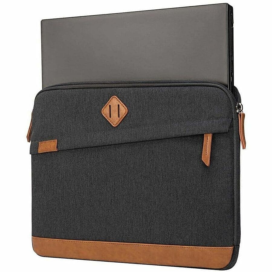 NWT Targus Laptops Case  14" Strata III Sleeve Gray/Brown.