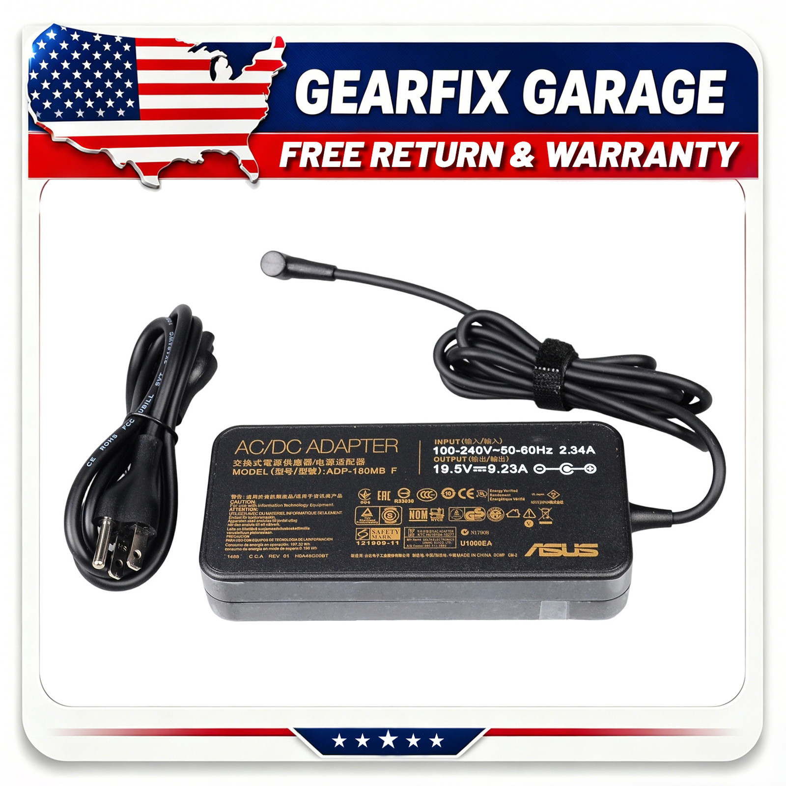 180W AC Adapter Charger for ASUS ROG G46VW G55VW G75VW G75VX ADP-180MB F 5.5x2.5