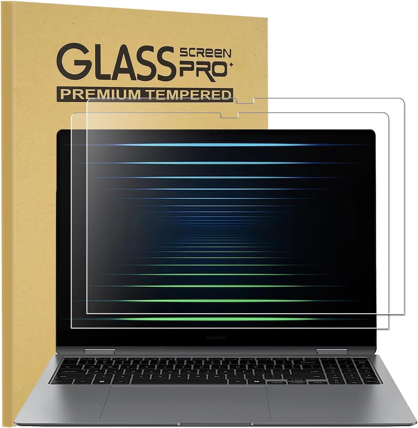 2-Pack Ultra Clear Tempered Glass Screen Protector for 16" Samsung Galaxy Book5