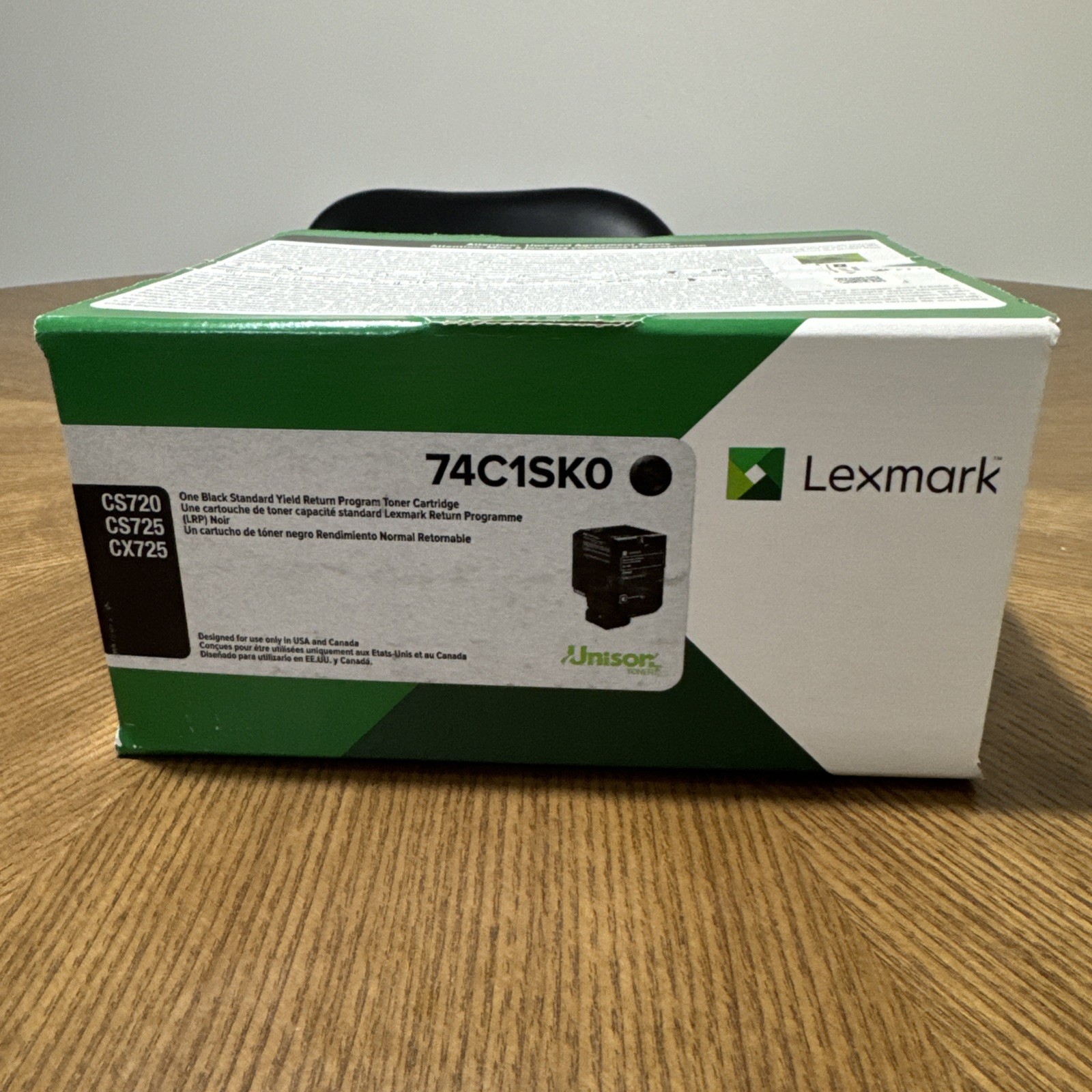 Lexmark 74C1SK0 One Black Standard Yield Return Program Toner Cartridge