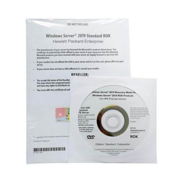 HPE Microsoft Windows Server 20 19 16-Core Standard Rok EN Software  P11058-B21