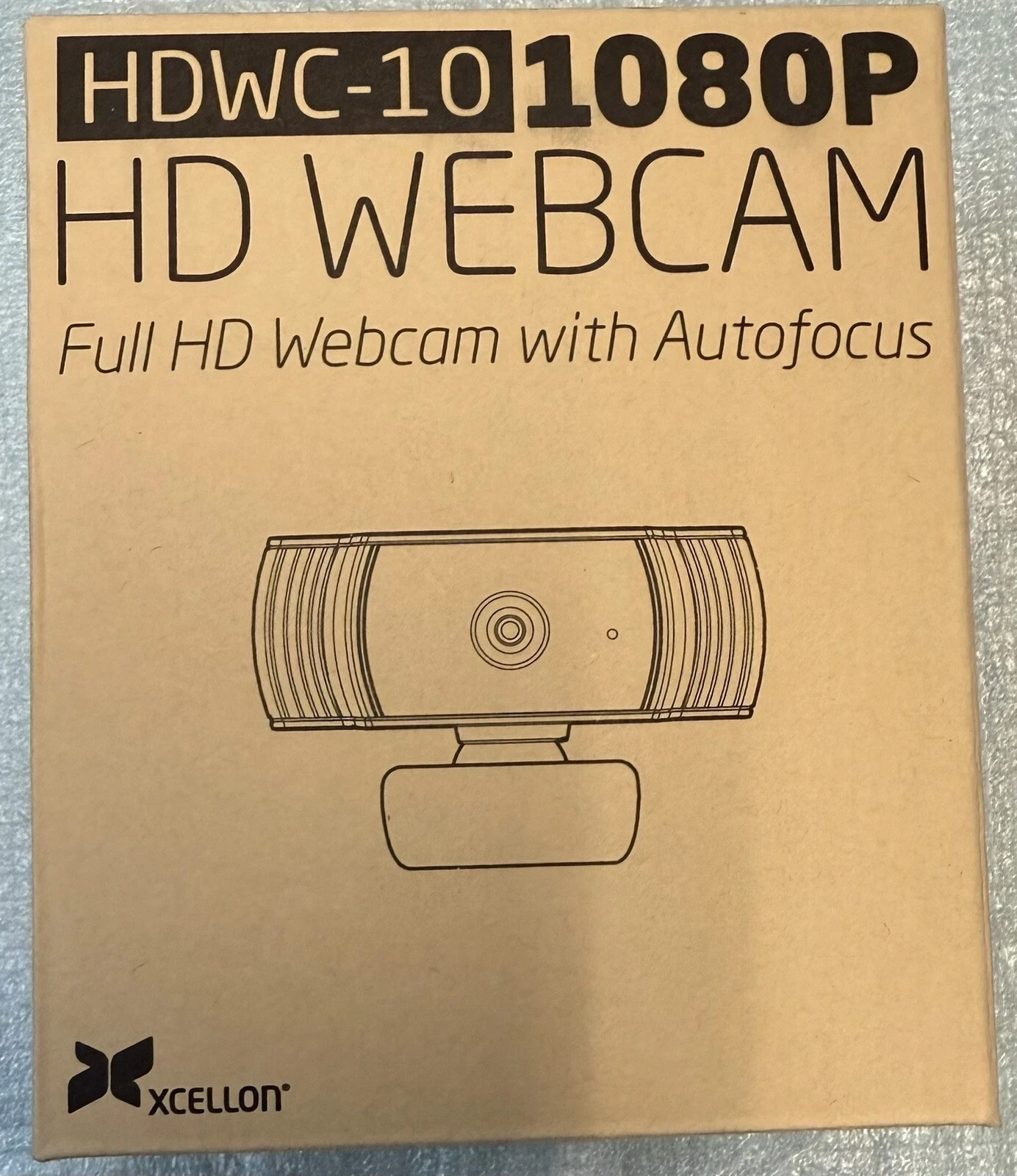 Lot of 4 Xcellon HDWC-10 Full HD Webcam Auto Focus with Xcellon Privacy Covered 