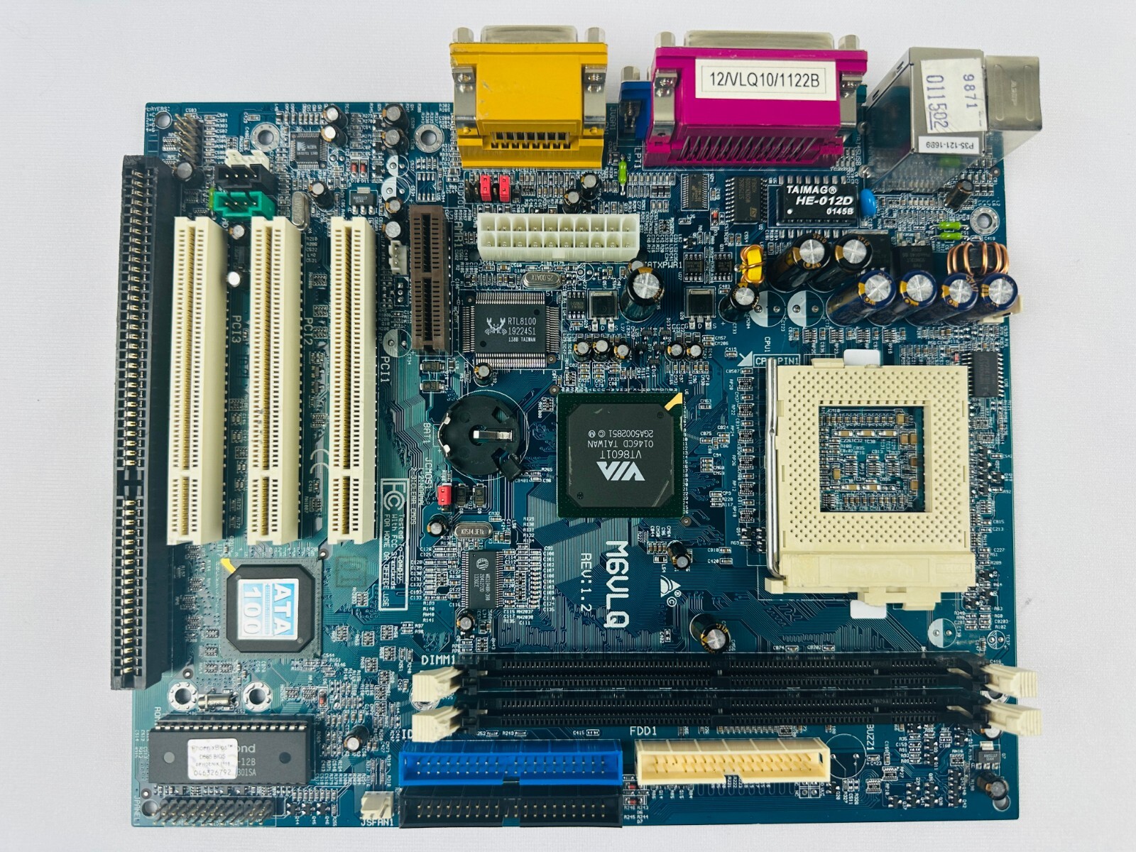 Biostar M6VLQ CPU Board with Socket 370 and 2 memory slots