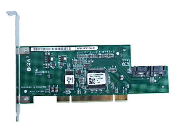 ADAPTEC AD-1210SA DUAL CHANNEL 32 BIT PCI SATA RAID CONTROLLER