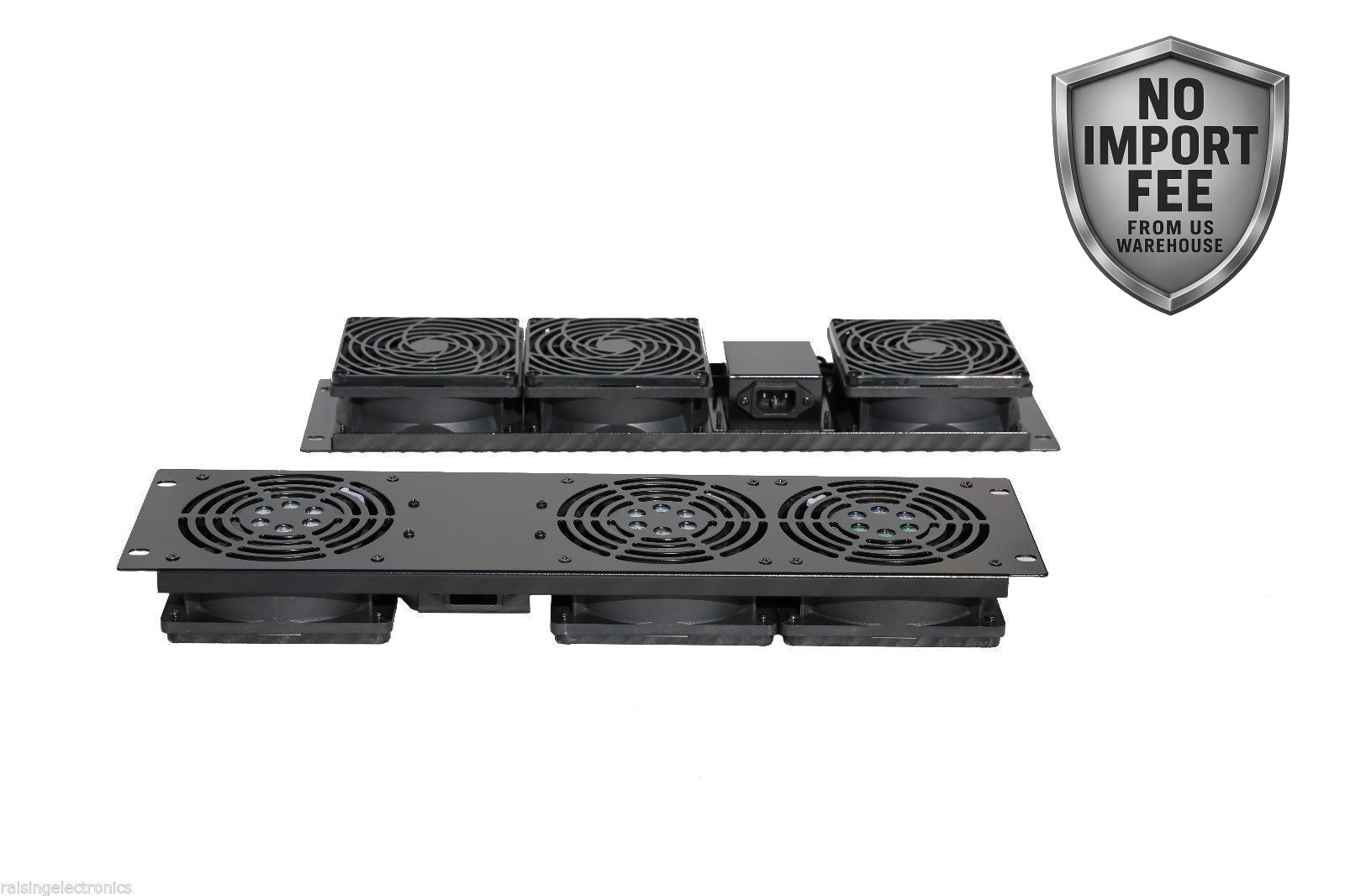 Raising Electronic RACK MOUNT 3-FAN COOLING UNIT 3U For Server Cabinet