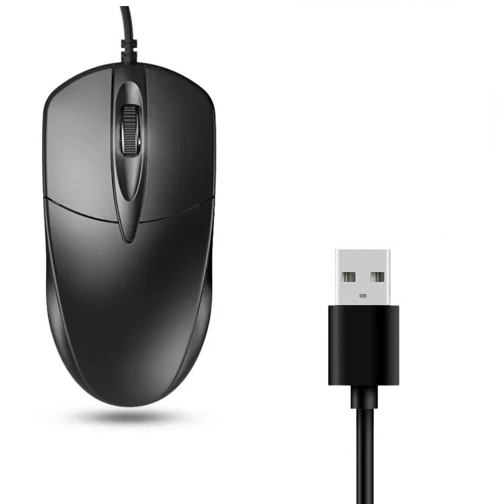 USB 2.0 Optical Wired Scroll Wheel Mouse  PC Laptop Notebook Desktop Black Mice*