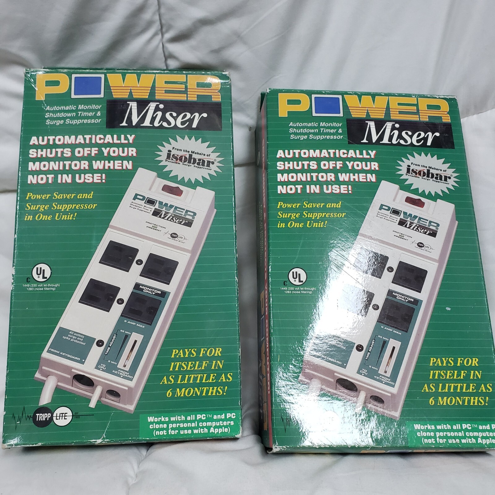 Tripp-Lite Power Miser Surge Suppressor & Monitor Shutdown Timer #4- Pack of 2
