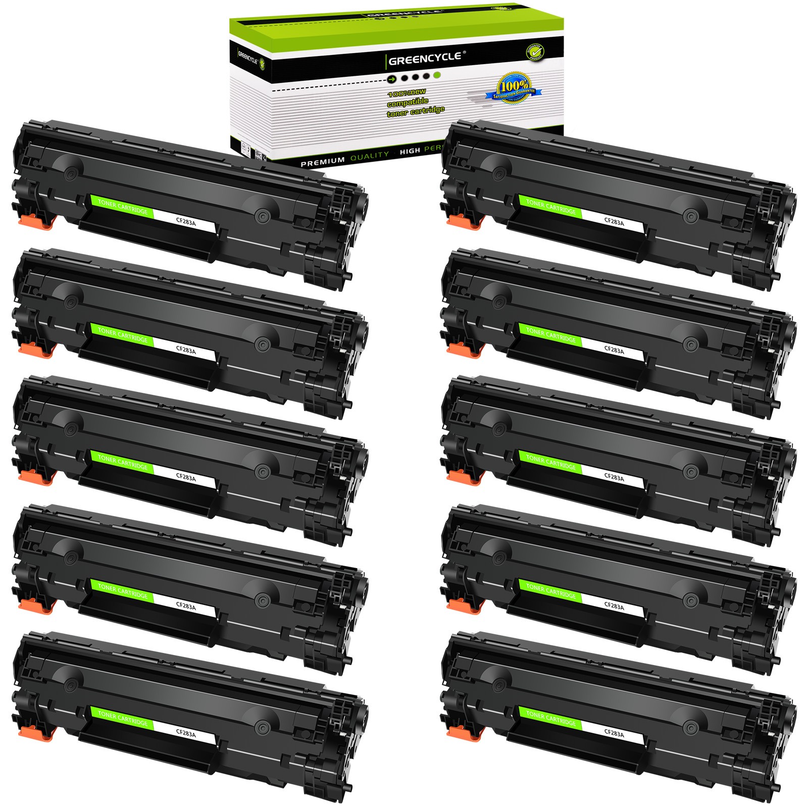 10PK 83A CF283A Toner Cartridge For HP Laserjet Pro M125nw M127fw M127fn MFP