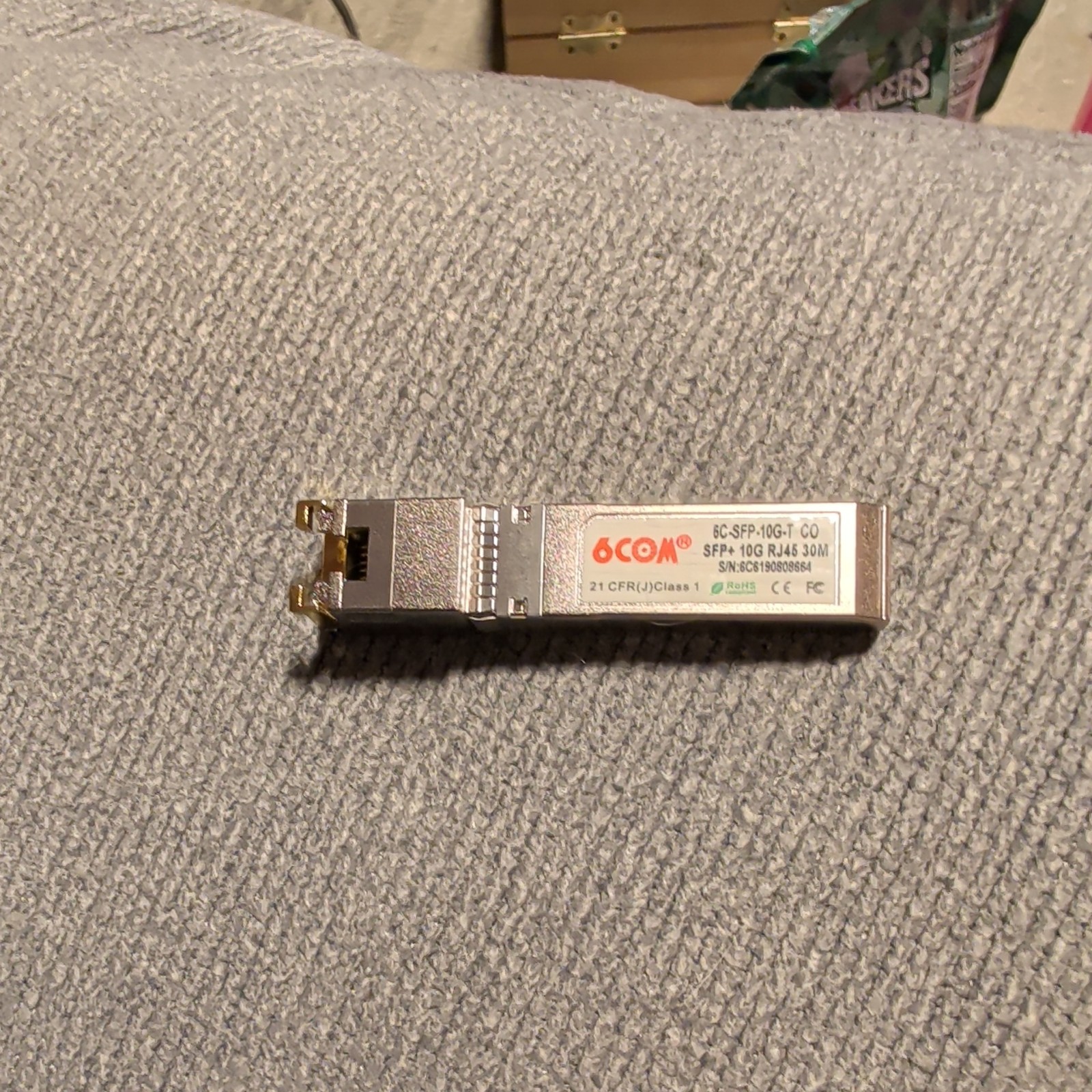 6COM 6C-SFP-T RJ45 Copper SFP 10/100/1000 Ethernet Transceiver Module