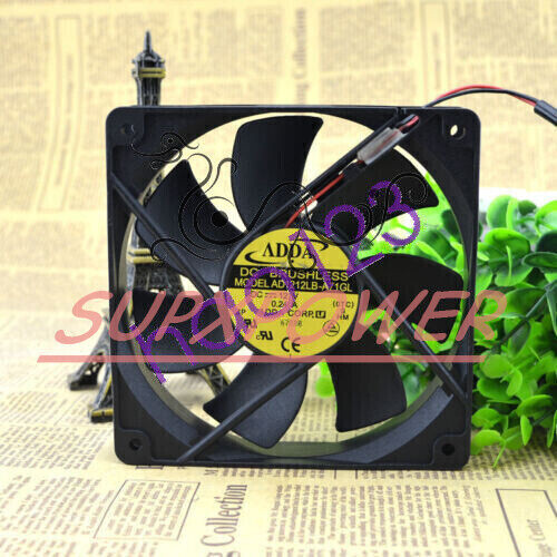 1PCS New ADDA AD1212LB-A71GL DC 12V 0.24A 2Pin 120x120x25mm Case Cooling Fan