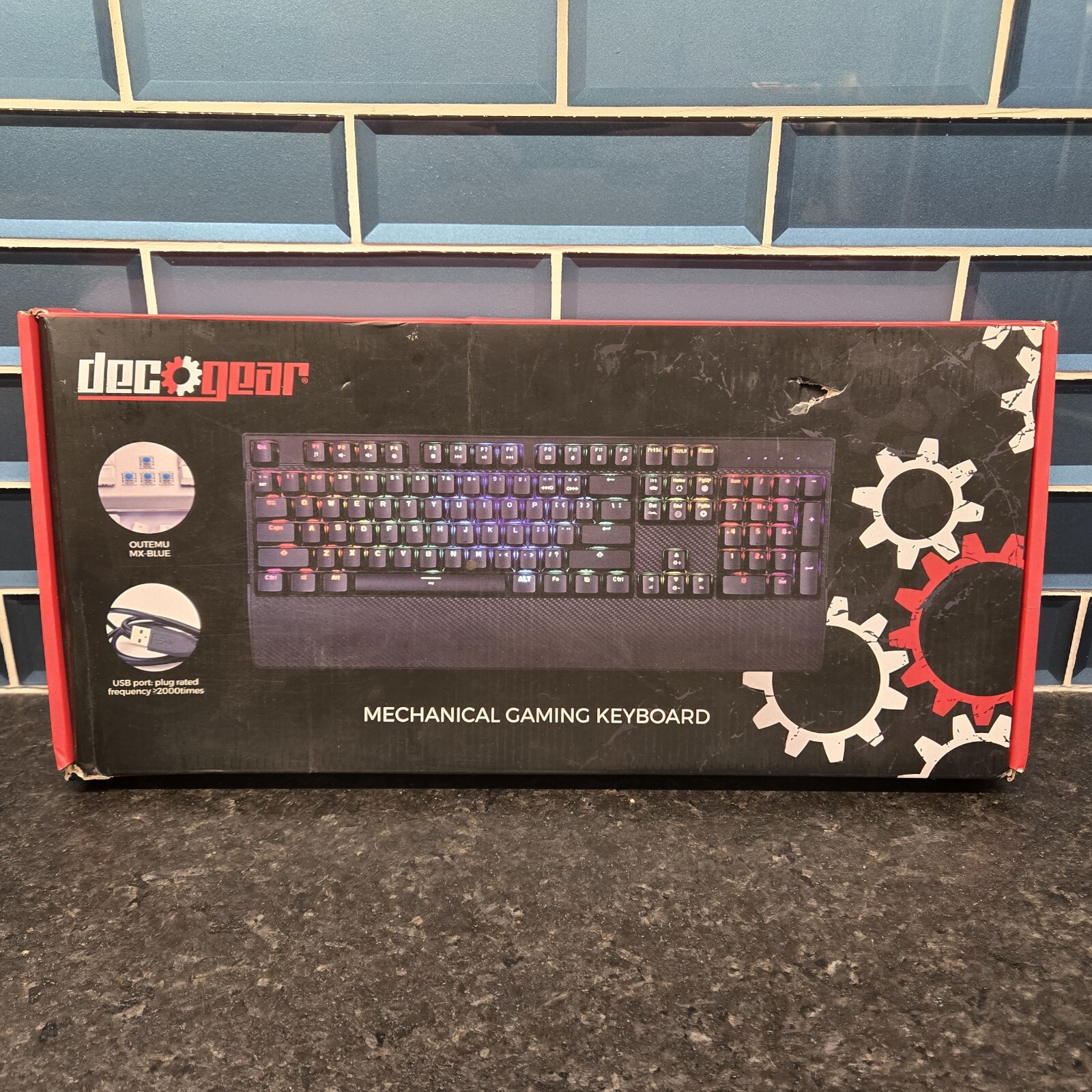Deco Gear Mechanical Gaming Keyboard RGB Back Lighting Anti-Ghosting Black