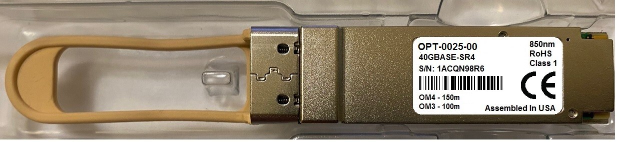 F5 Networks OPT-0025-00 compatible F5-UPG-QSFP+ 40GBASE-SR4 100m QSFP+SR4 850nm 