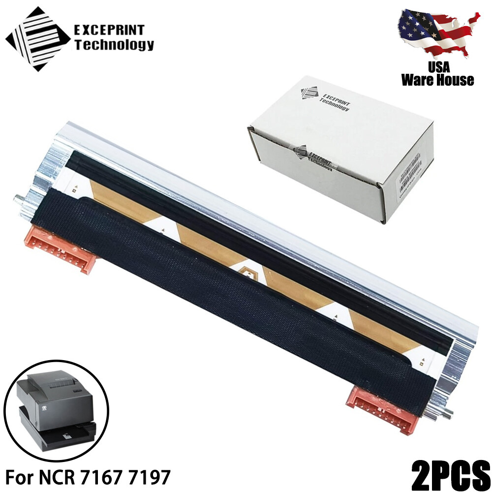2× 9Pin Printhead for NCR 7167 7198 7197 POS Receipt 497-0502074 7197-6001-9001