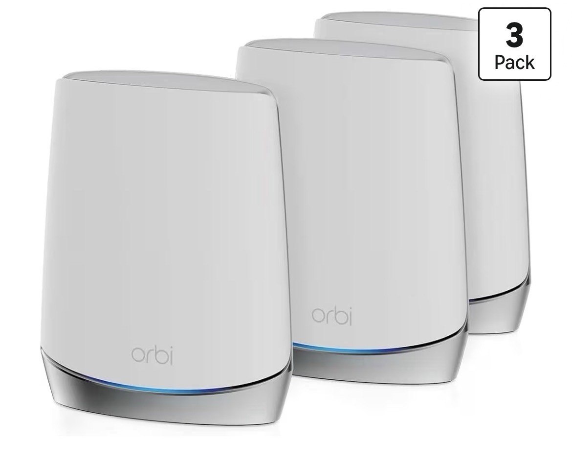 Netgear Orbi RBK753 WiFi 6 Mesh System Router RBR750 x1 Satellites RBS750 x2 L-N