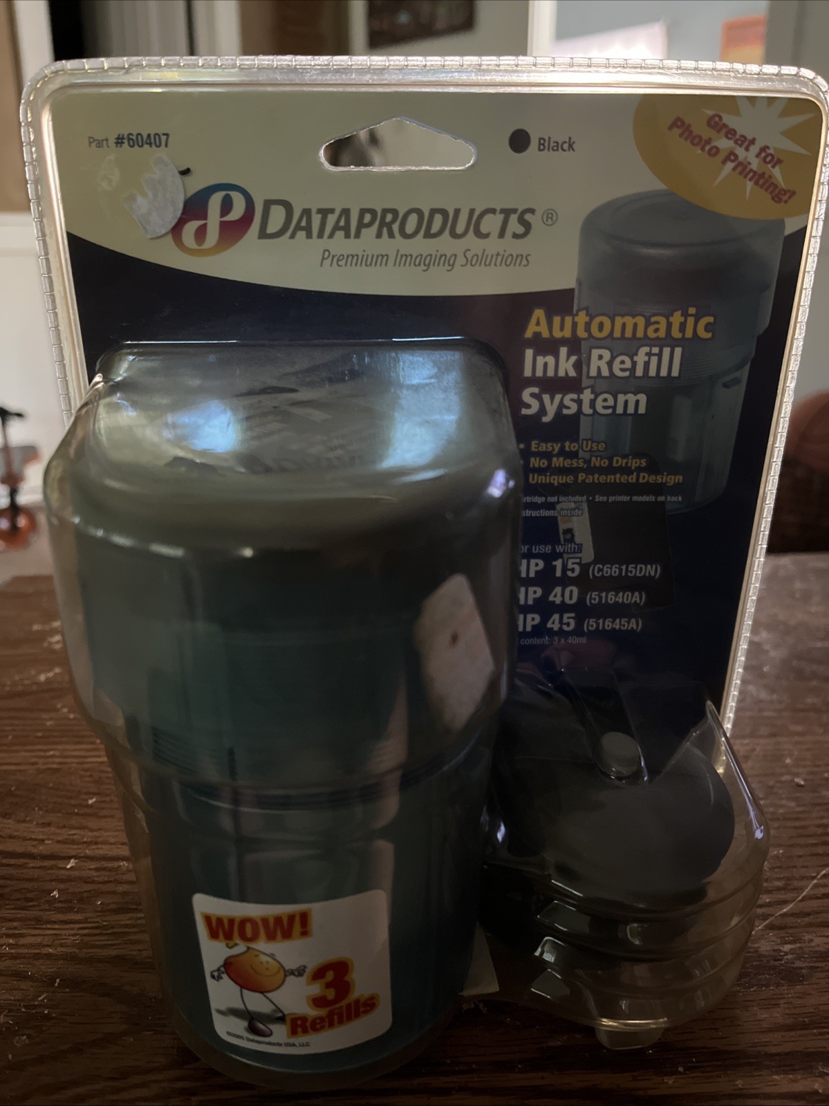 Automatic 3 Refill System for HP 15 40 45 Data Products 60407 DeskJet OfficeJet