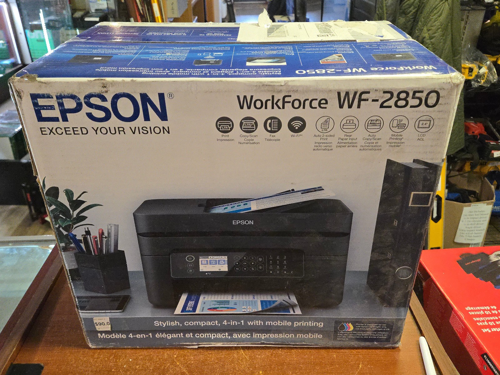 New Epson WorkForce WF-2850 All-In-One Inkjet Printer
