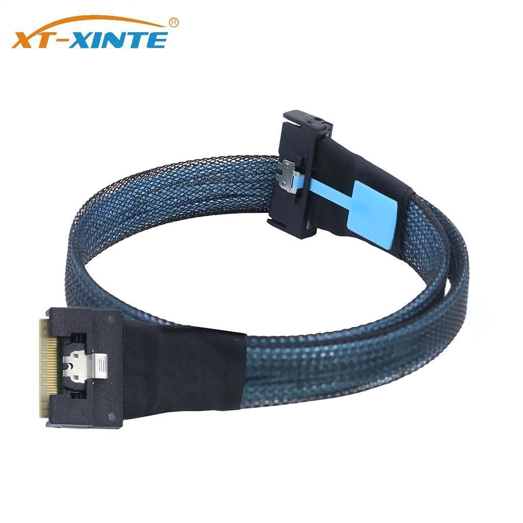 Anti-slash PCIe MCIO 5.0 8I to Slimline SAS 4.0 SFF-8654 8i 74P PCI-E Adapter