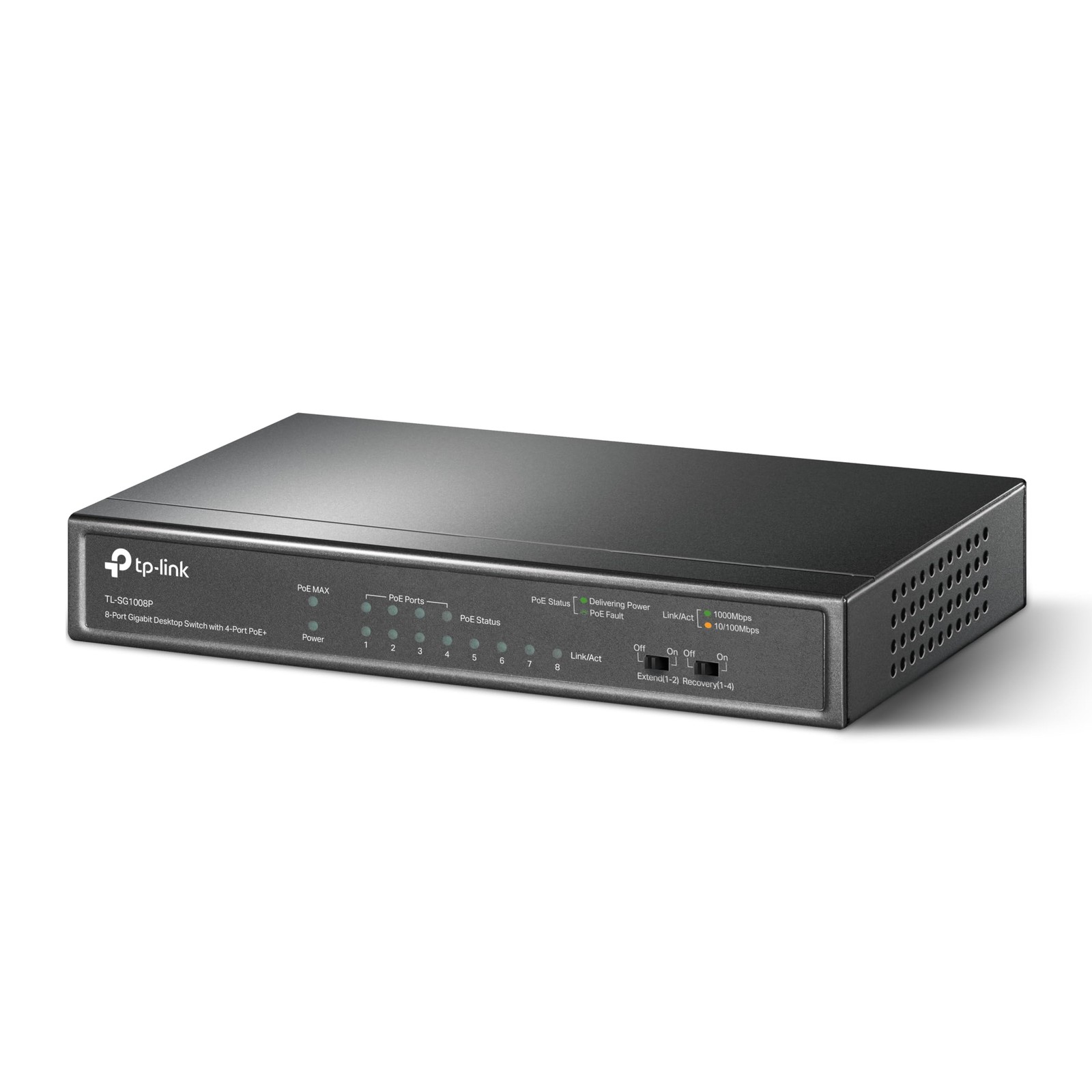 TP-Link Unmanaged PoE Switch Giga Compatible 8 Ports (4 Port PoE) Free Switching