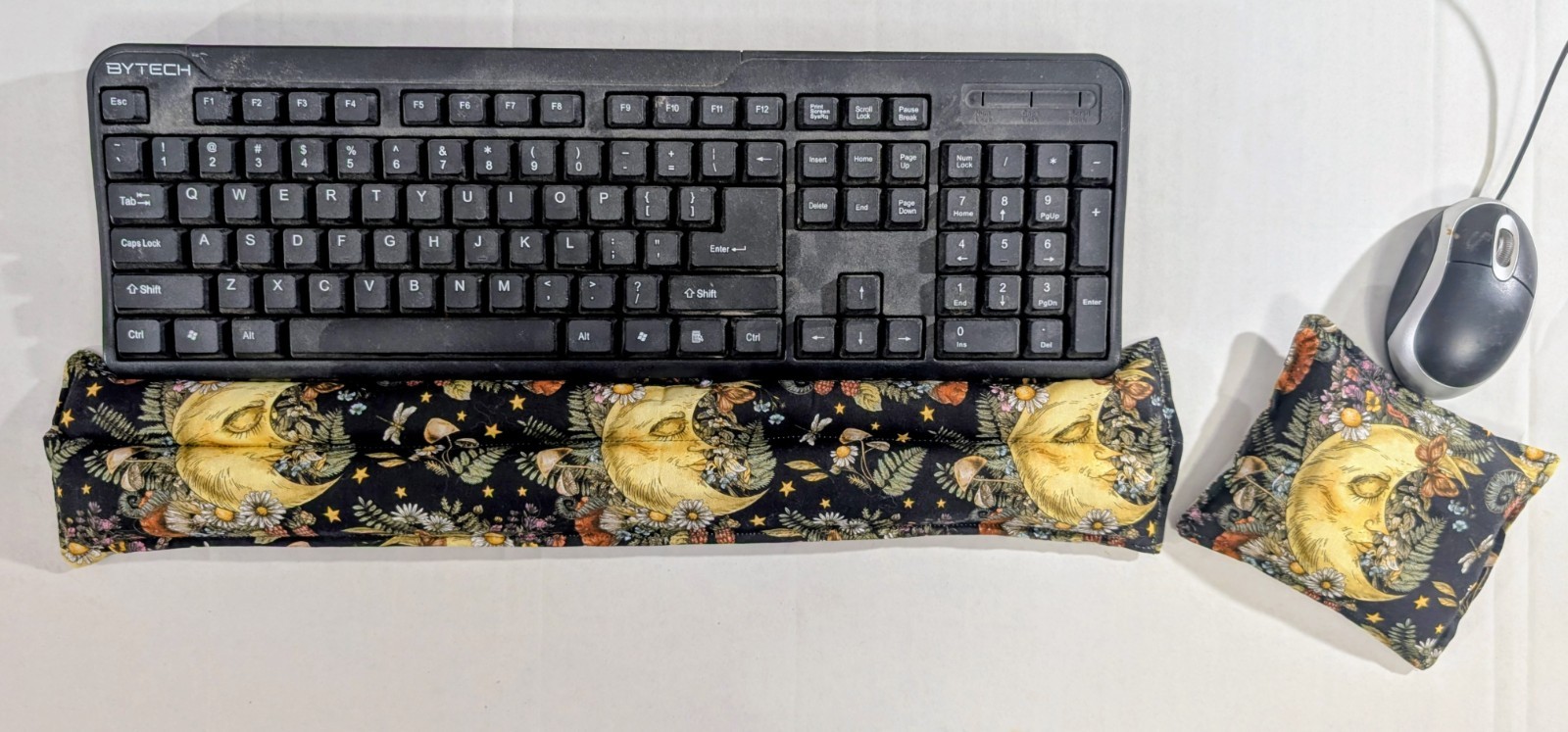 Computer Keyboard Wrist Supports, heat pad, rice bag, floral, Moon, Sun