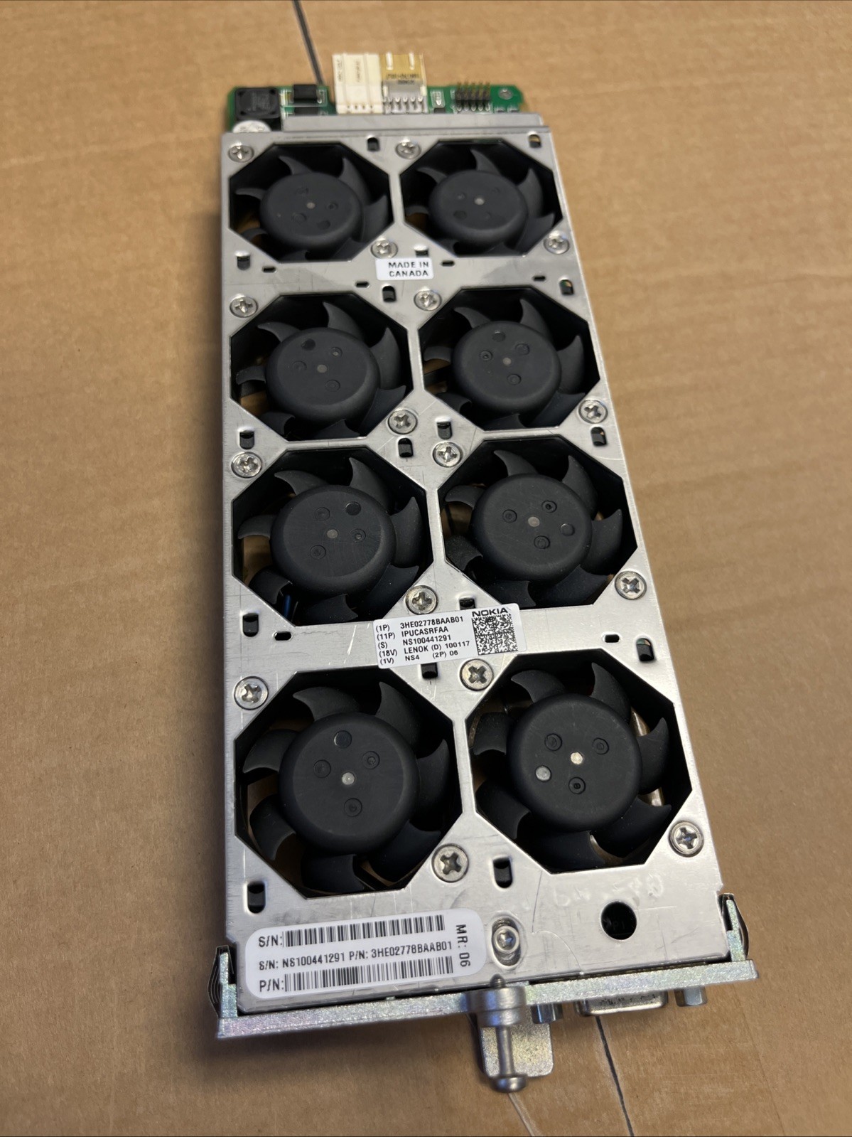 Nokia Alcatel-Lucent 7705 SAR-8 Fan & Alarm Module 3HE02778BAAB01 TESTED