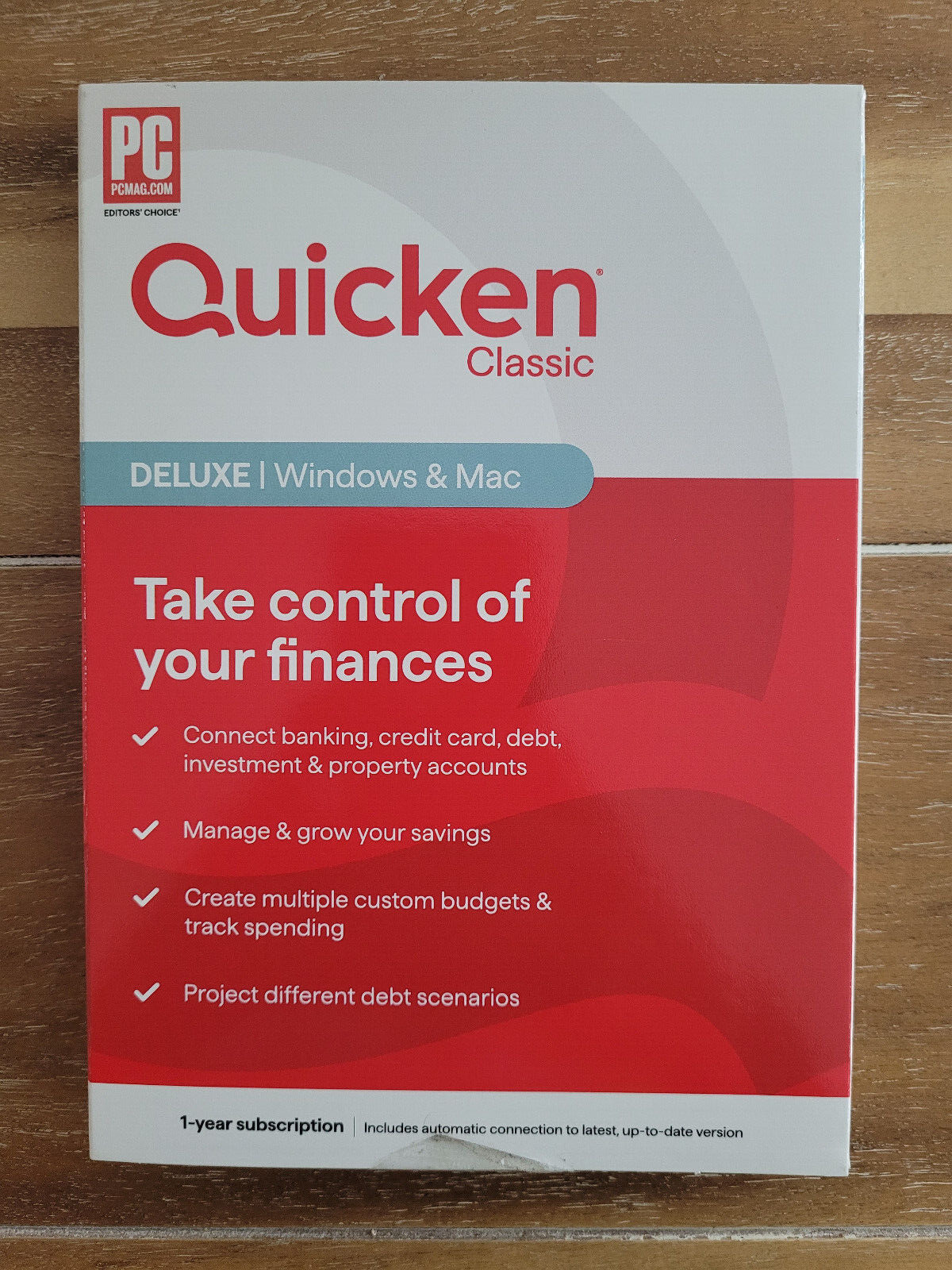 Quicken Classic Deluxe Personal Finance  1-Year Subscription (Windows/Mac) 2145