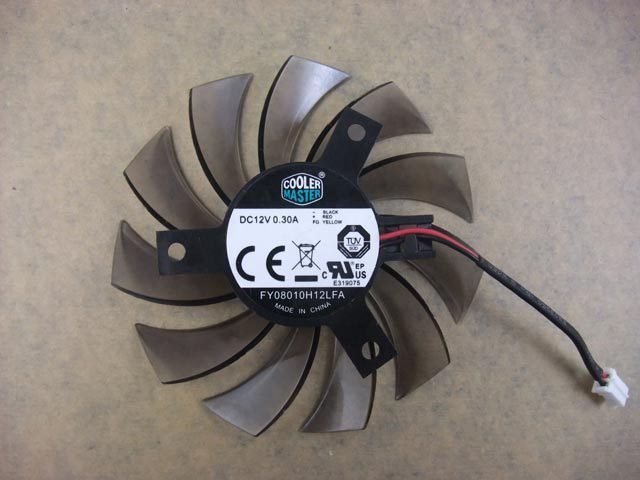 75mm VGA Video Card Fan Replacement 40mm 2Pin 0.30A 2Pin FY08010H12LFA 252-1