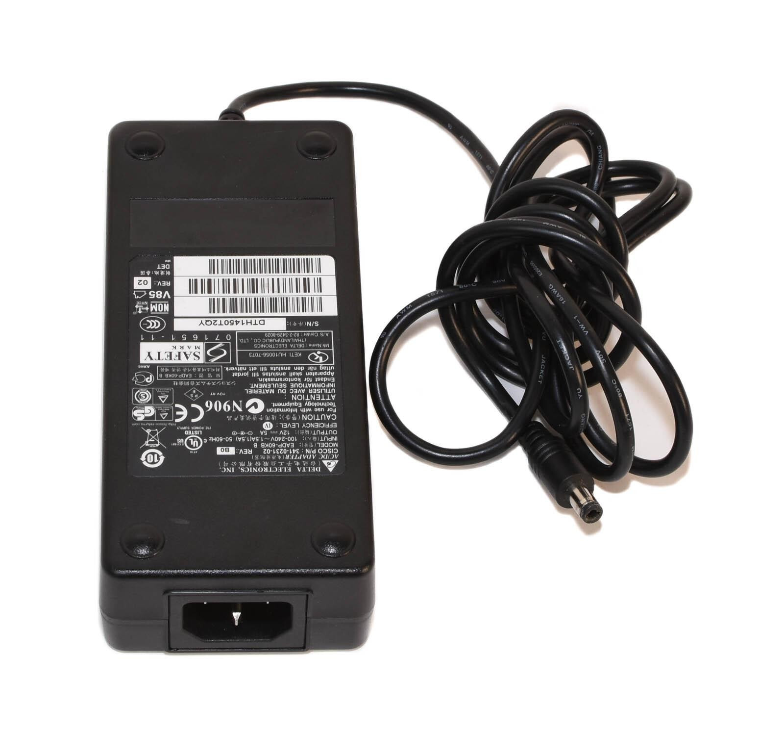 Cisco PWR-60W-AC 12V 5A 60W AC Power Supply 341-0231-02 - 1 Year Warranty