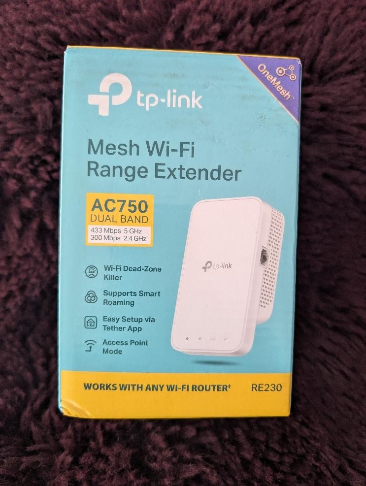 New TP-Link RE230 Mesh Wi-Fi Range Extender AC750 Dual Band