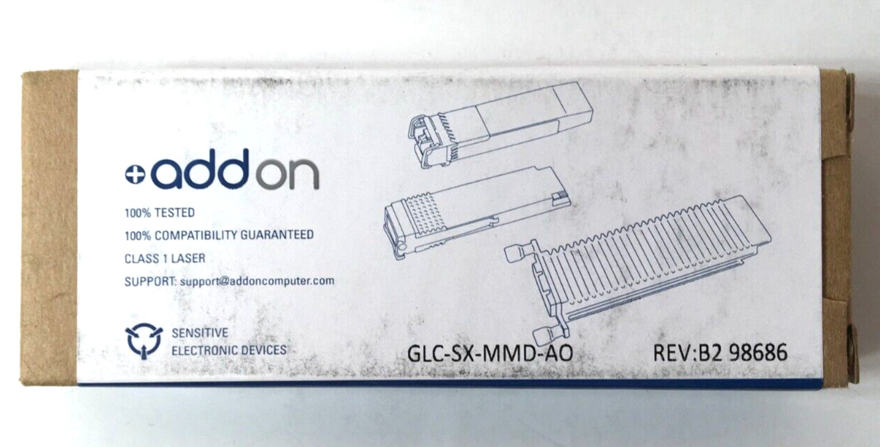 AddOn Cisco 1000 Base SX SFP Transceiver GLC-SX-MMD-AO ❤️️✅❤️️✅  NEW OPEN BOX