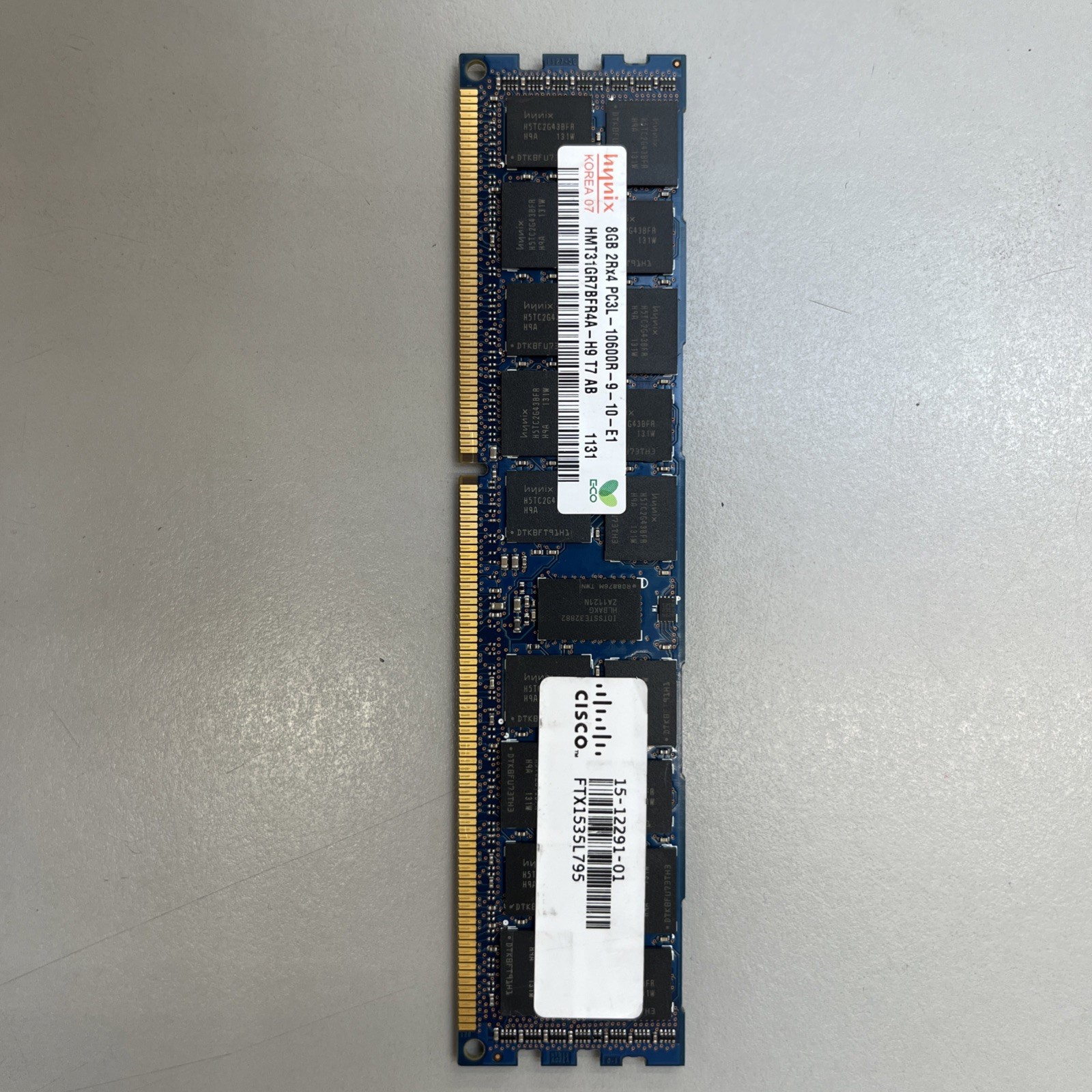 Cisco 15-12291-01 Hynix 8GB DDR3 Hynix HMT31GR7BFR4A-H9 PC3L-10600R 2Rx4 DIMM