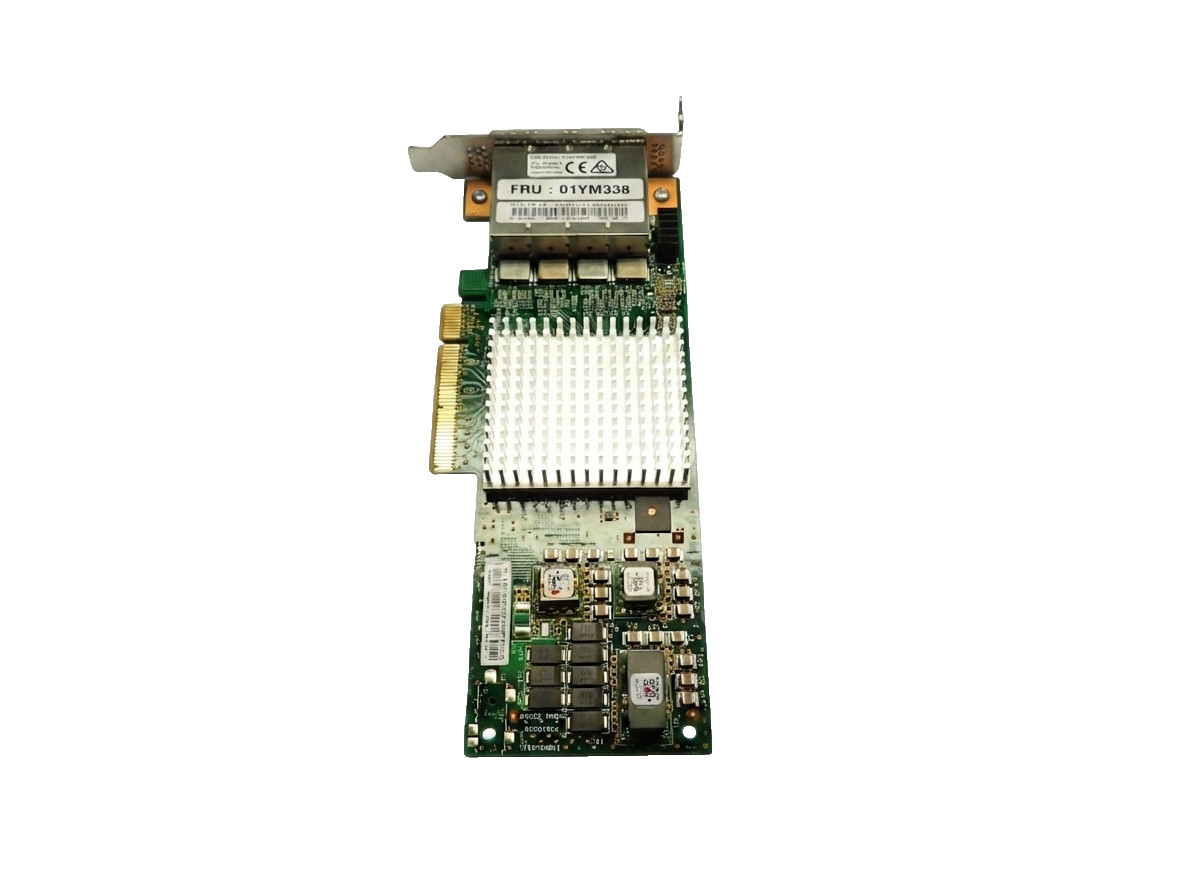 IBM 01YM338 Quad-Port 12GB PCI Expres Adapter Card(No SFPs)Fibre Channel Adapter