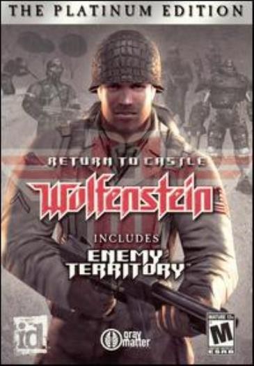 Return to Castle Wolfenstein Platinum PC CD shooter game + Enemy Territory extra