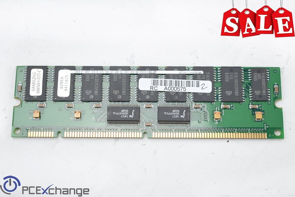 Samsung KMM5664100TS-6 32MB FastPage ECC 168-Pin DIMM Memory for Sun Sparc 5