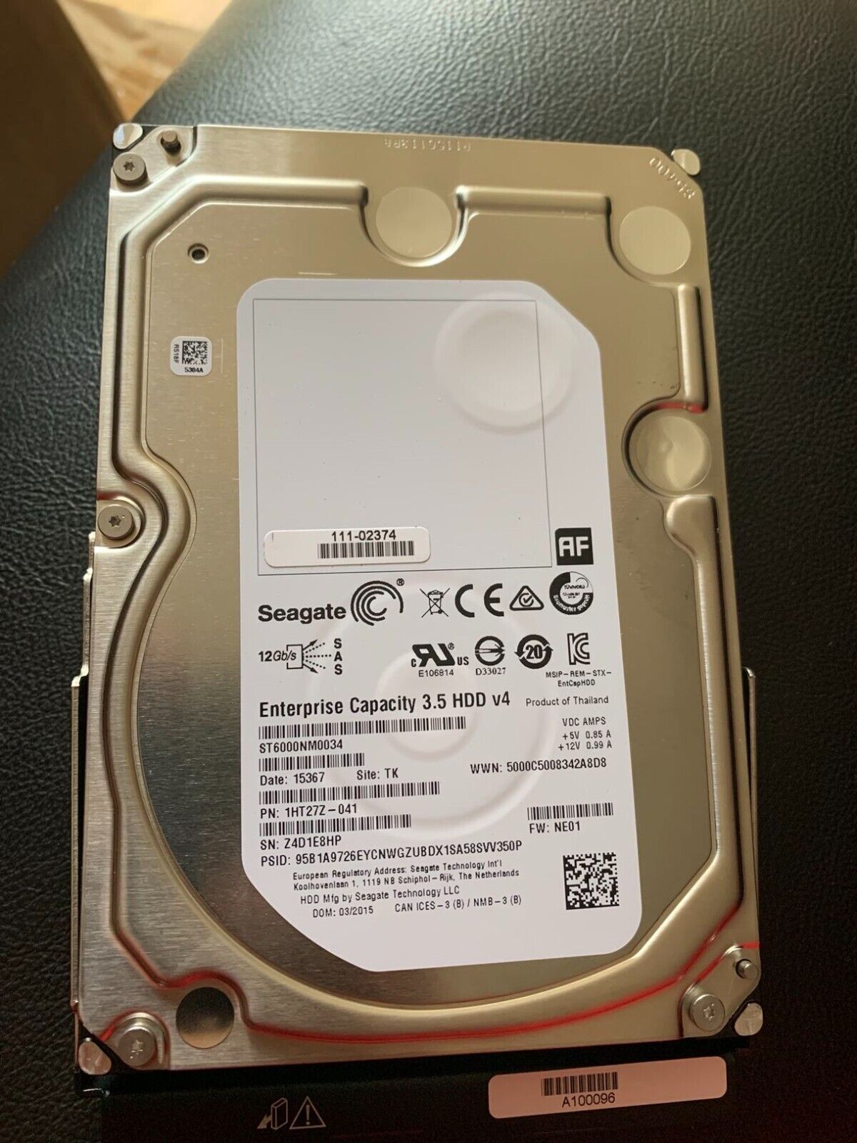 Compatible NetApp 6TB SAS 111-02374 E-X4064A-R6 E5560 E5660 E2760 Hard Drives
