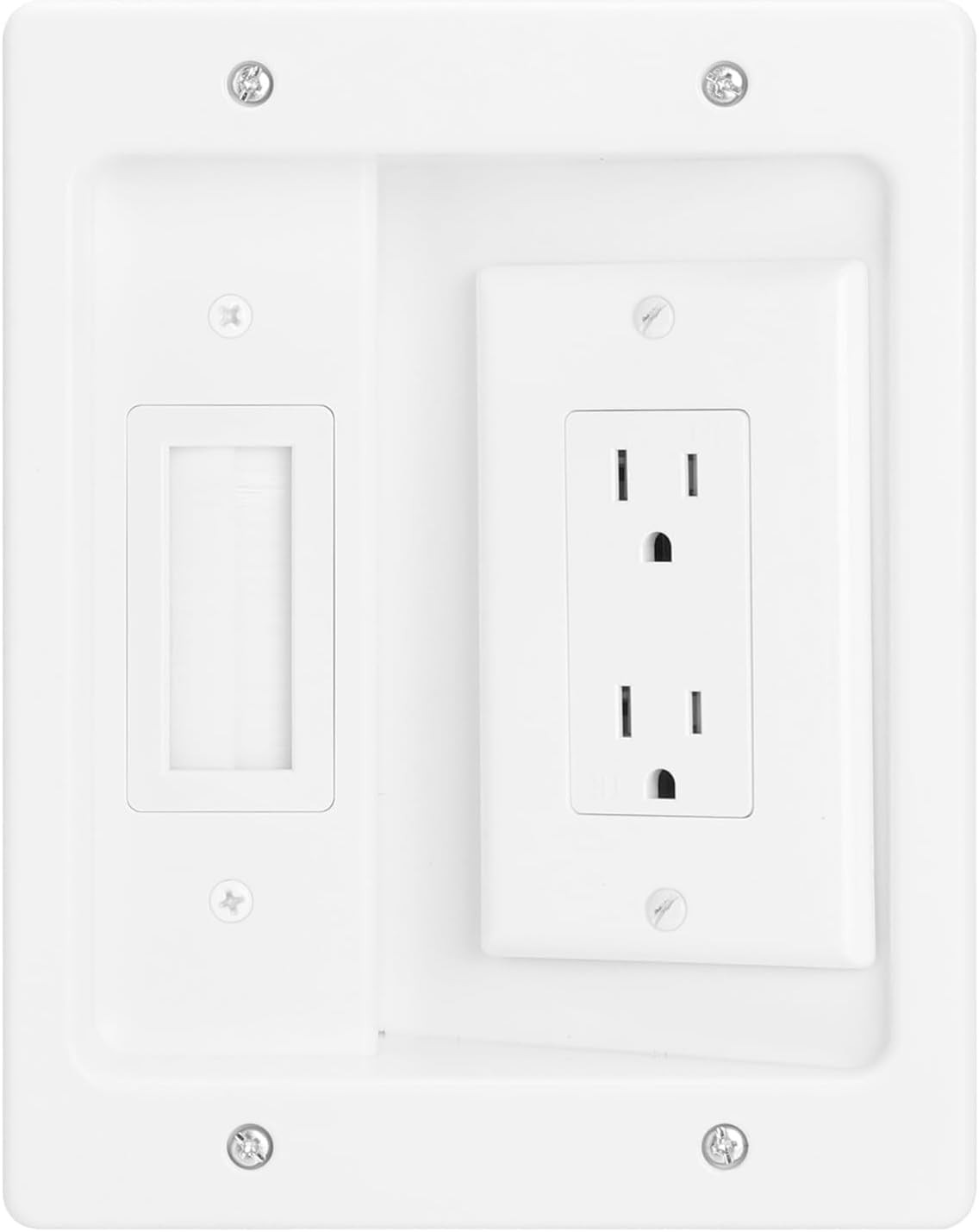 Wall Cable Concealer Kit, White