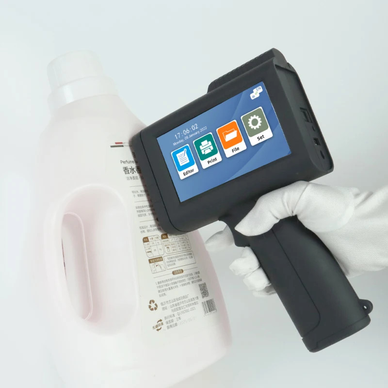 Handheld Inkiet Printer Label Word Date LOGO Barcode QR Portable Coding Machine