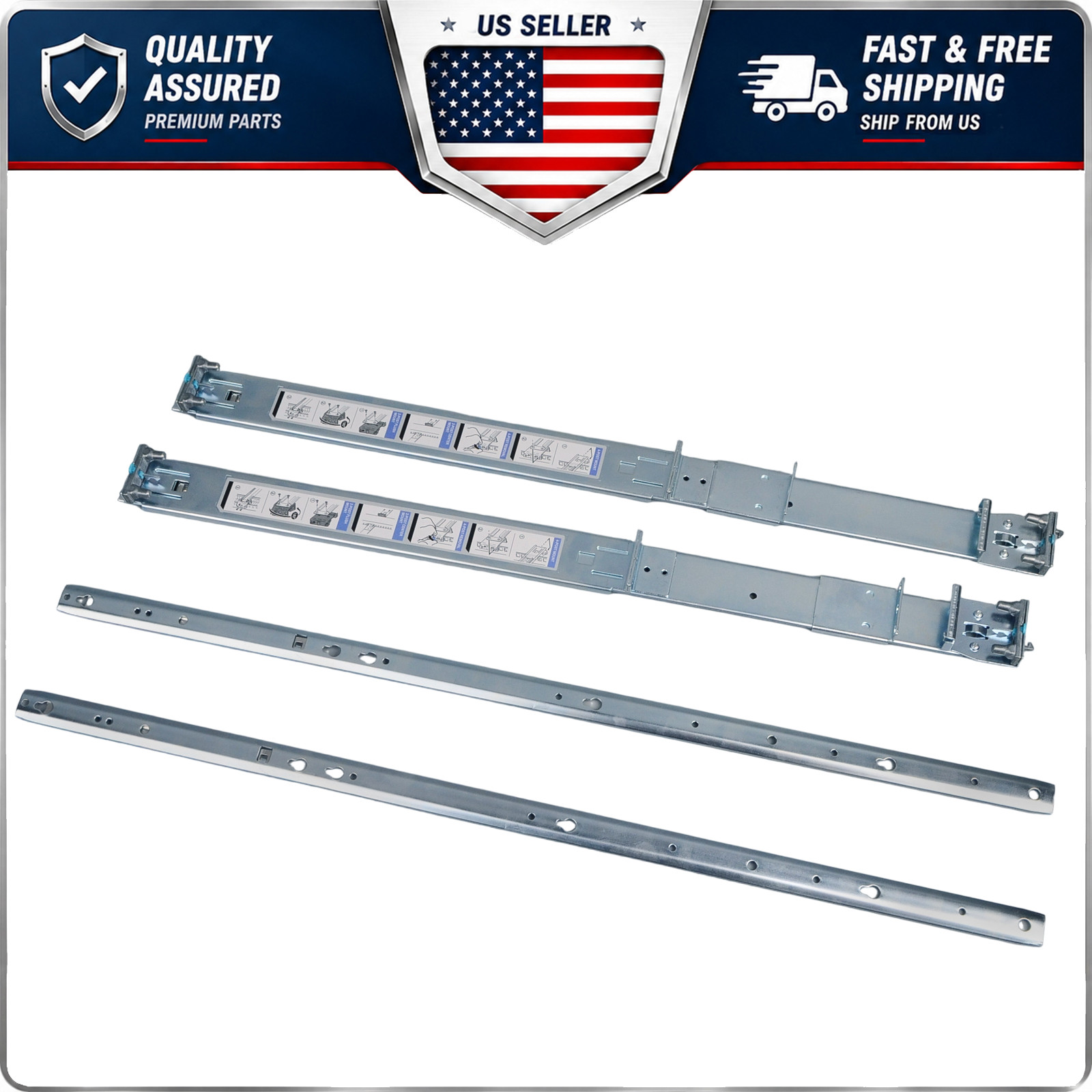 NEW 1U Rack Tray for Dell PowerEdge R420 R620 R630 R440 R640 R740
