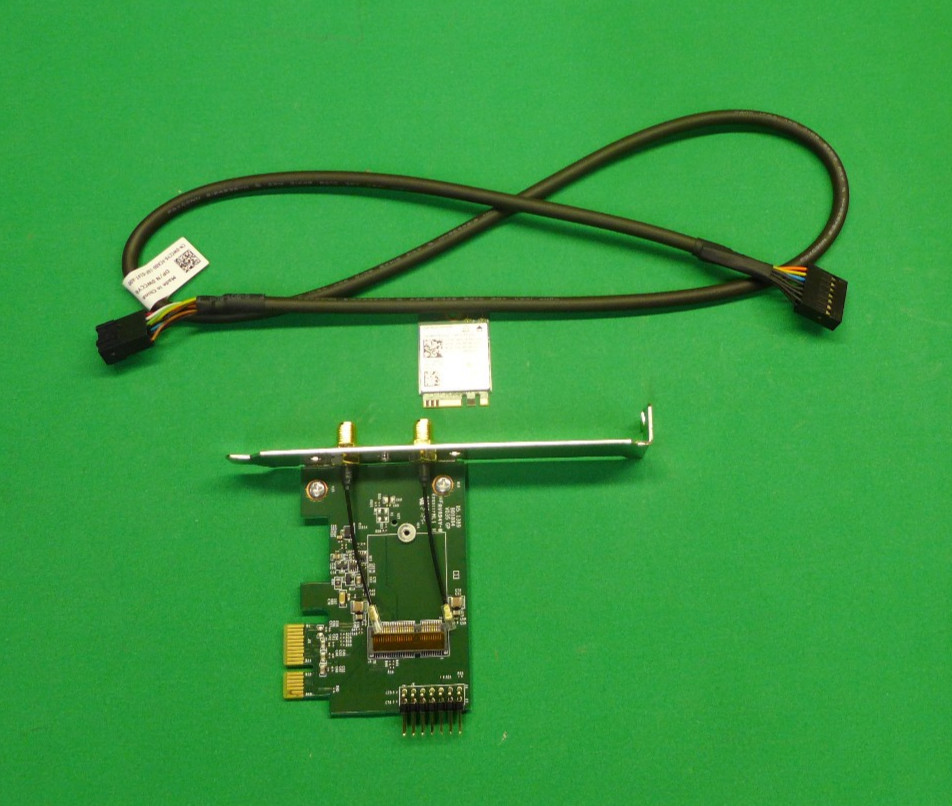 NEW Dell Intel 8265 PCIe Wireless Adapter w/WiFi Card & Cable 7HP8W