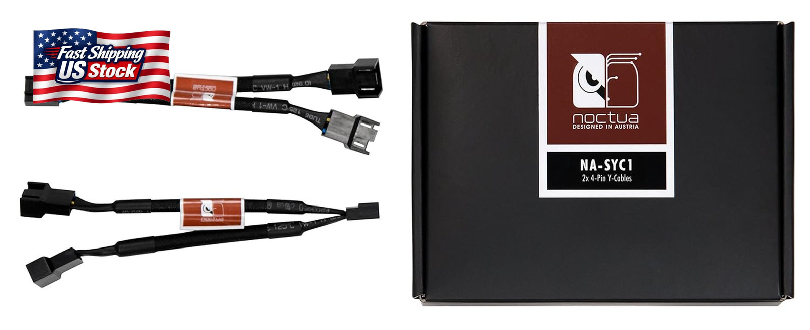 Noctua NA-SYC1, 2-Way PC Fan Splitter 2-Pack