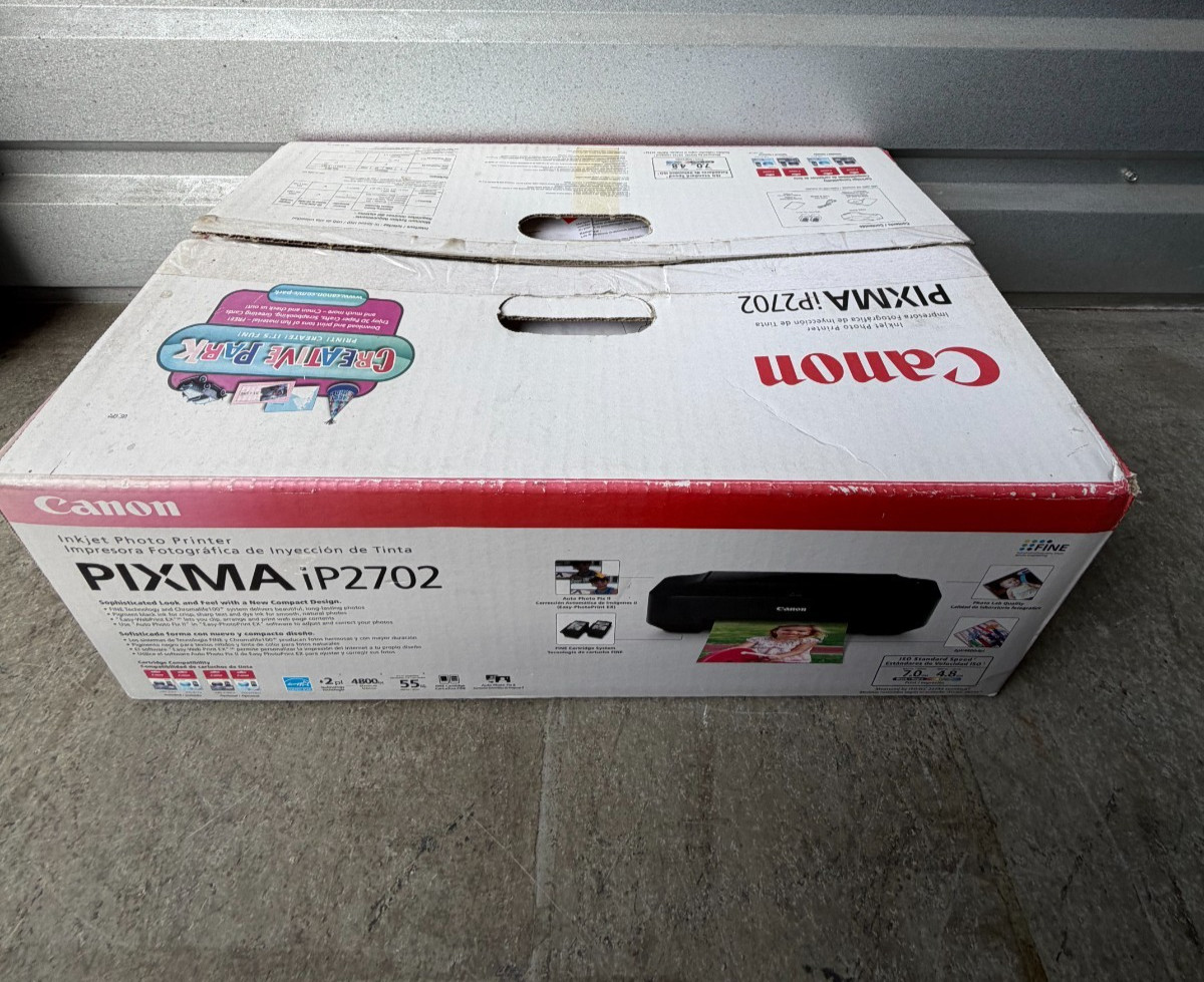VINTAGE SEALED PACKAGE Canon Pixma iP2702 Inkjet Photo Printer