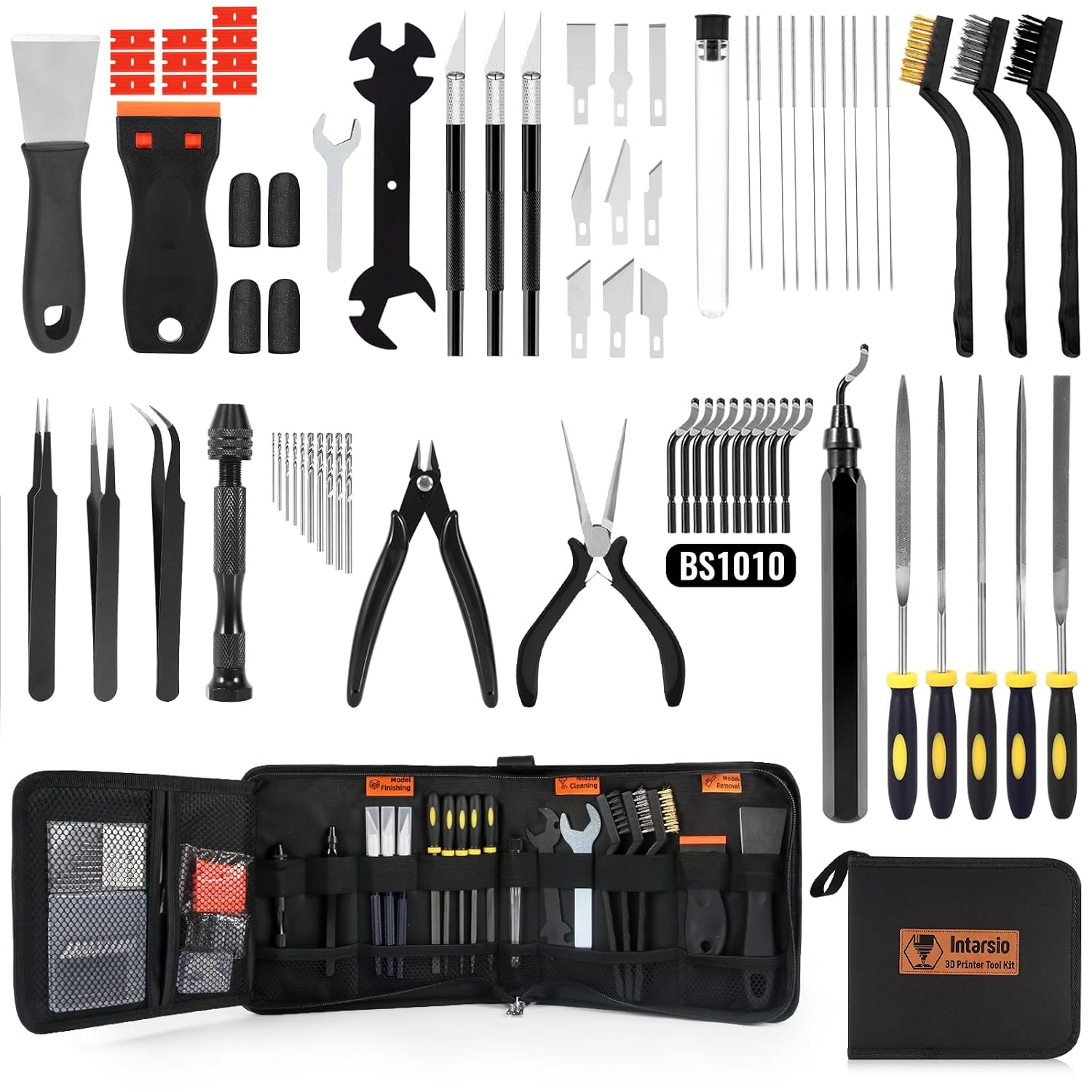 68Pcs 3D Printer Tools Kit with Storage Case, 3D Printing Essential Accessories