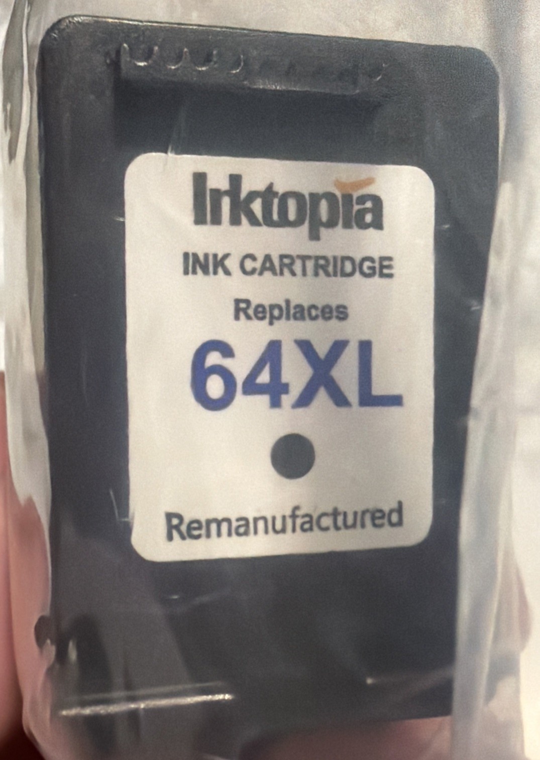 Inktopia Ink Cartridge Replacement for HP 64XL Black OPEN BOX NEW