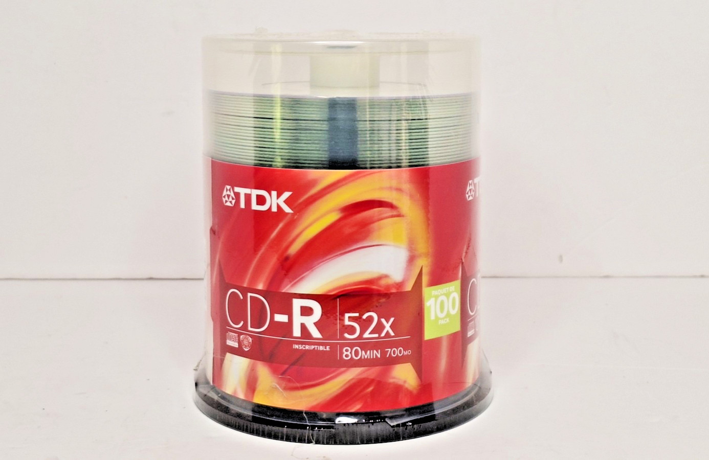 TDK CD-R (100 Pack) Blank Discs 700MB 80 Min Up To 52x Record Speed New