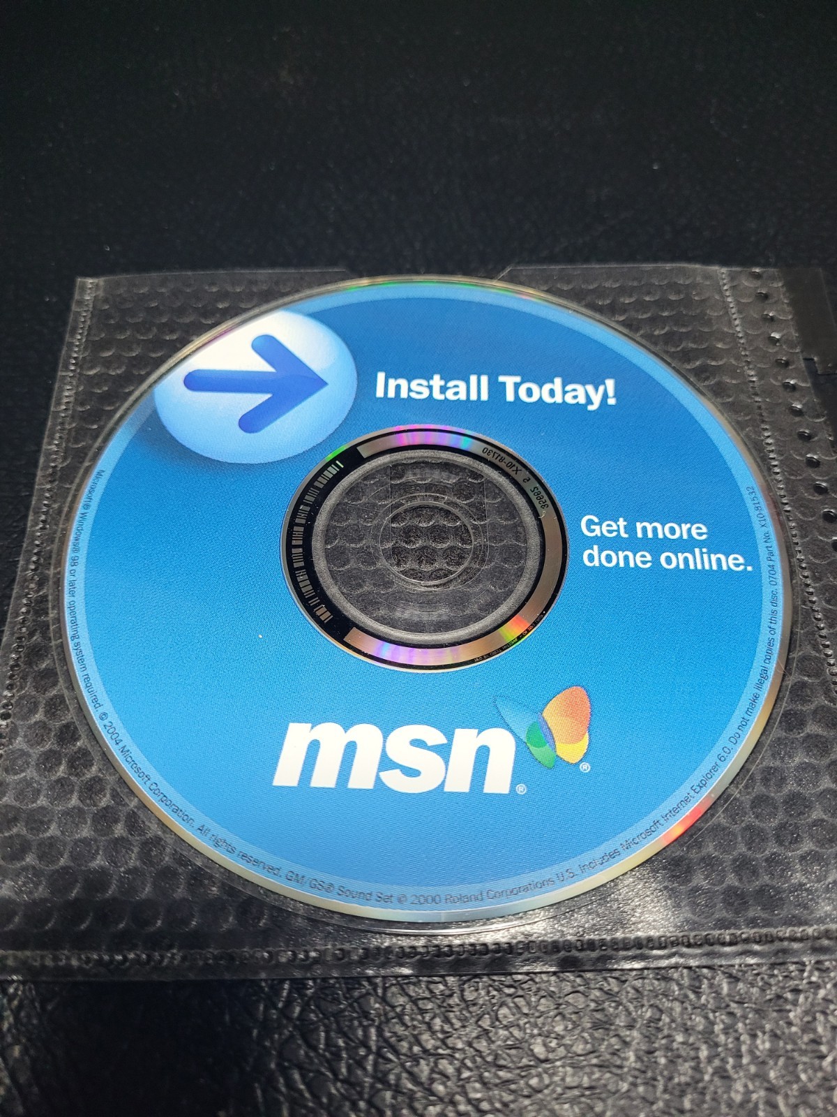 Vintage Software MSN 9 and Mac OS X DIAL-UP CD Disc Only